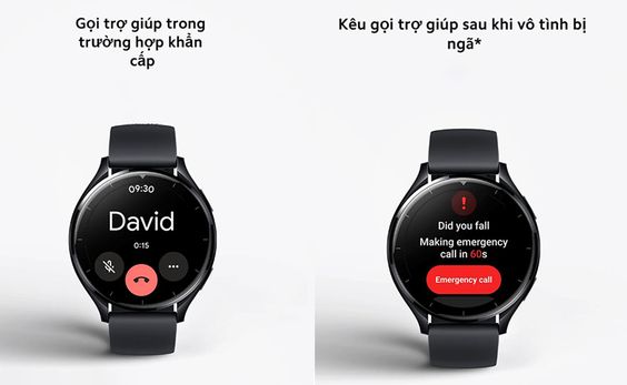 Xiaomi Watch 2 tính năng liên hệ khẩn cấp