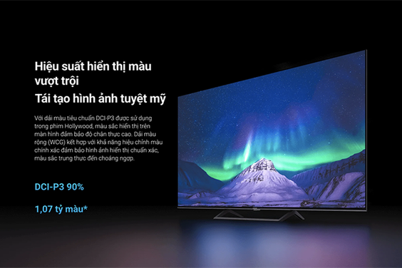 Tivi Xiaomi đảm bảo màu sắc hiển thị trên màn hình được tái tạo với độ chân thực cao nhất
