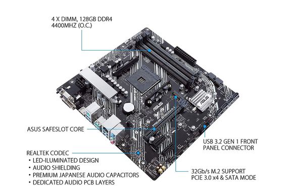 Asus Prime B450M-A II - hình 4
