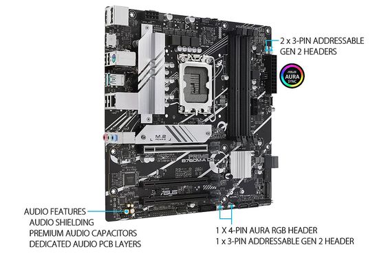 Mainboard Asus Prime B760M-A D4 - hình 5