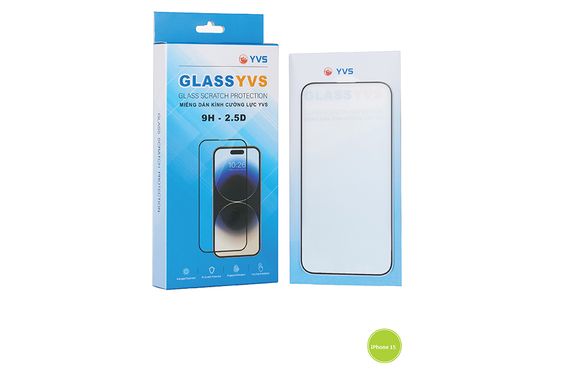 Miếng dán kính cường lực iPhone 15 2.5D YVS - hình 2
