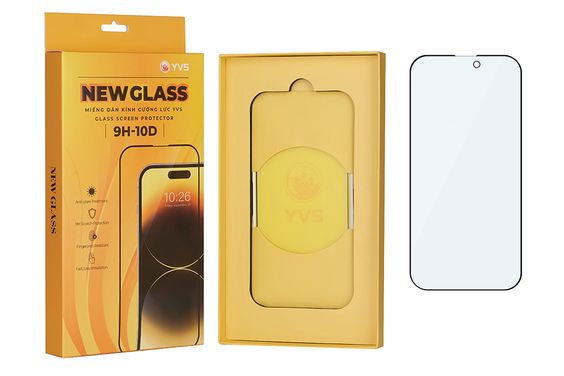 Miếng dán kính cường lực chống ánh sáng xanh iPhone 15 10D YVS - hình 2