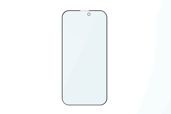 Miếng dán kính cường lực chống vân tay iPhone 15 10D YVS - hình 1