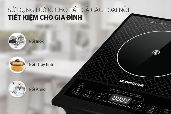 Bếp hồng ngoại đơn 2000W Sunhouse SHD6011 - hình 5