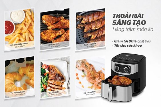 Nồi chiên không dầu Sunhouse 7