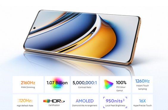 Màn hình sắc nét realme 11 Pro