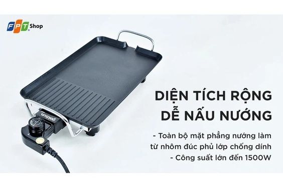 Diện tích rộng, dễ nấu nướng