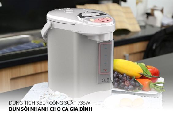 Dung tích bình nước lớn, công suất mạnh mẽ