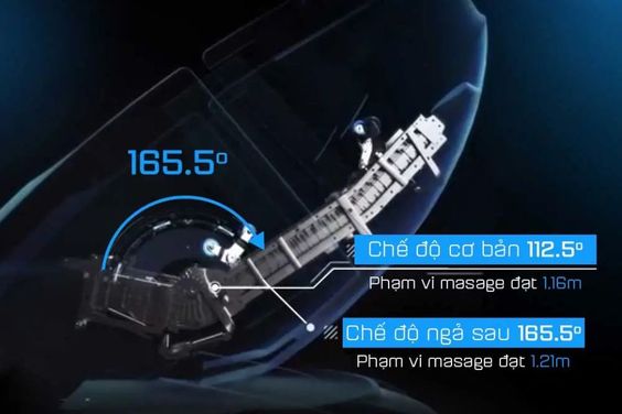 Ngả lưng linh hoạt từ nhiều góc độ