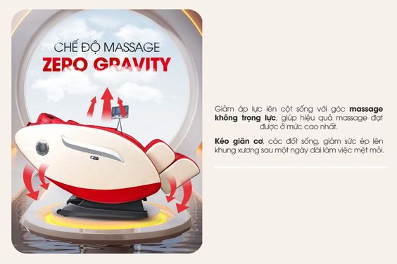 Chế độ massage Zero Gravity