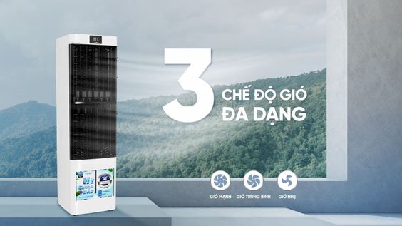 L&agrave;m m&aacute;t hiệu quả với 3 tốc độ gi&oacute;