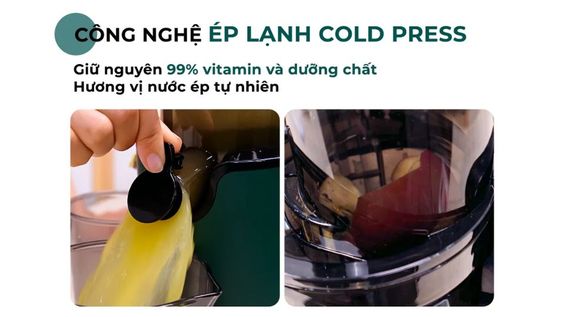 công nghệ ép lạnh Cold Press