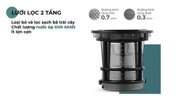 Thiết kế lưới lọc 2 tầng