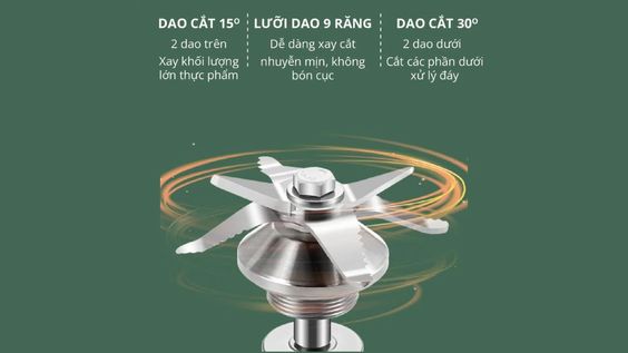 Hệ thống 4 lưỡi dao răng cưa
