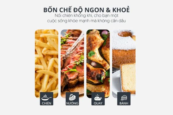 Nhiều chương trình nấu đa dạng