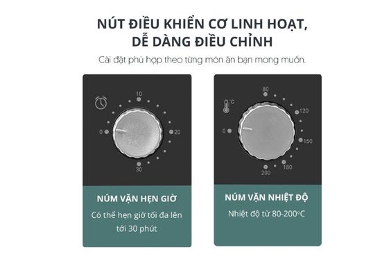 Nút điều khiển cơ dễ thao tác