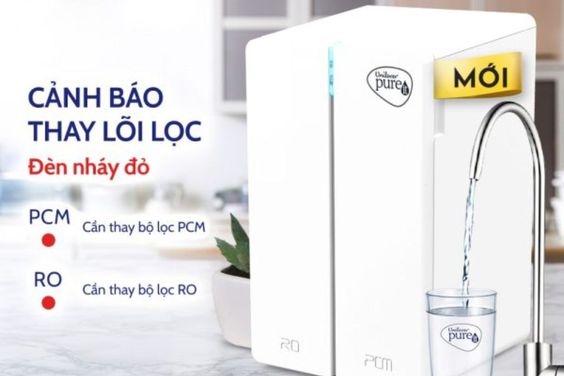Cảnh báo thay lõi lọc 