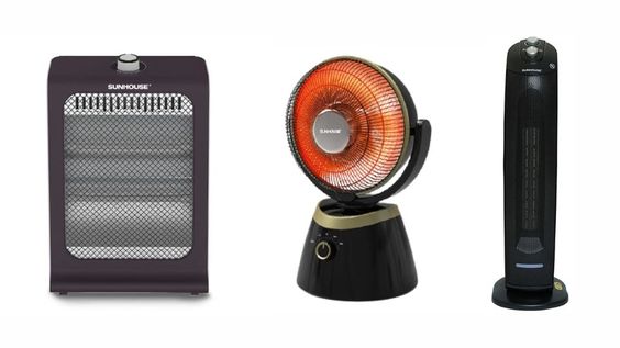 Quạt sưởi Sunhouse với đa dạng mẫu mã và kiểu dáng