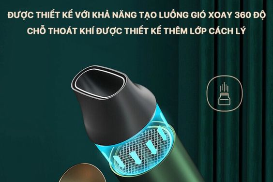 Vòi phun khí từ tính 360 độ