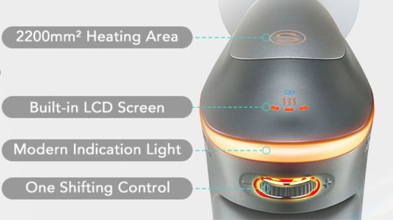 Hệ thống massage nhiệt nhanh 3 giây