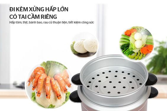 Trang bị xửng hấp tiện lợi