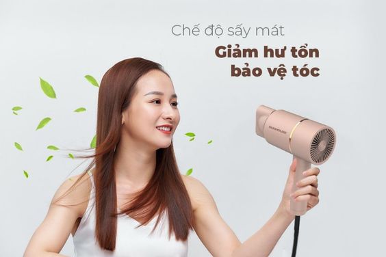Chế độ sấy mát bảo vệ tóc