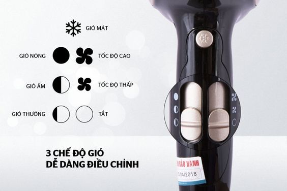 3 chế độ gió dễ dàng điều chỉnh