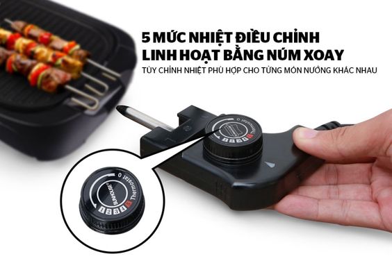 5 mức điều chỉnh nhiệt linh hoạt
