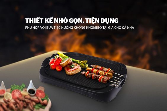 Thiết kế Bếp nướng điện 2000W Sunhouse SHD4602