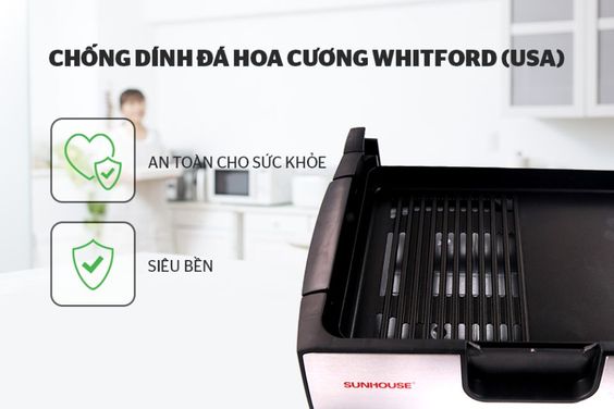 Chống dính đá hoa cương Whitford (USA)