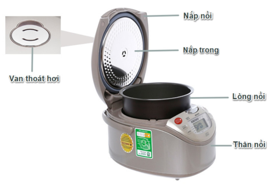 Vỏ nồi cơm điện