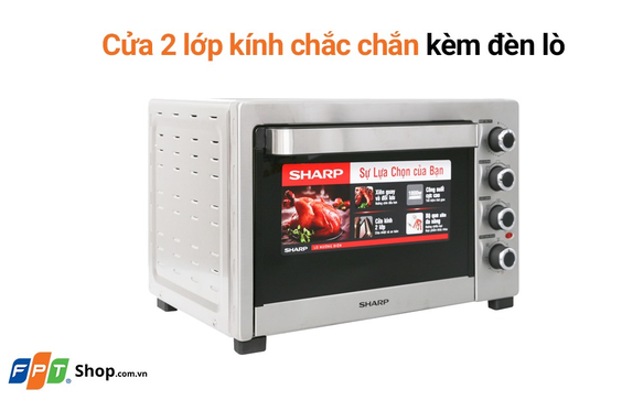 Lò nướng Sharp 38 lít EO-A384RCSV-ST