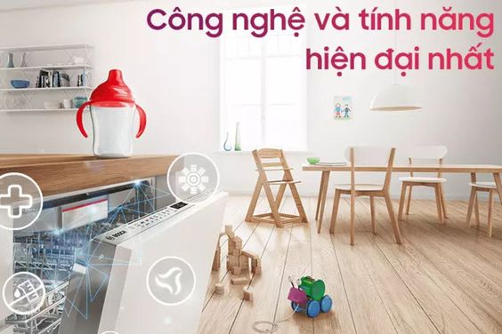 Máy rửa chén thông minh được trang bị đầy đủ các tính năng tiên tiến, mang lại sự tiện dụng