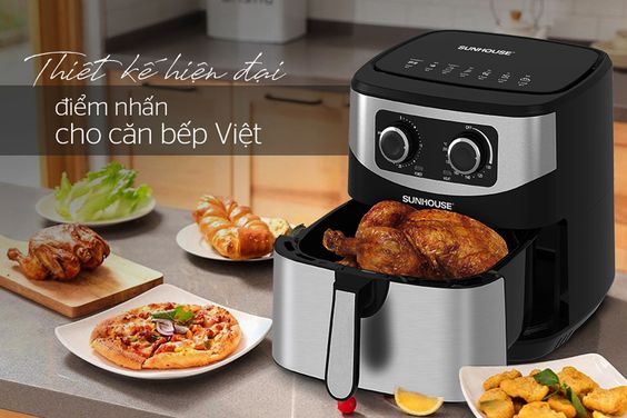 Quan tâm đến kiểu dáng, thiết kế&nbsp;khi mua nồi chiên không dầu