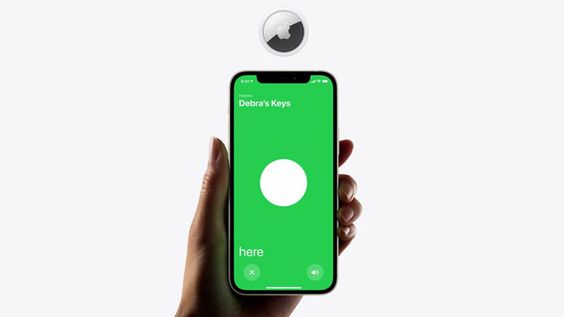 Sử dụng định vị trên màn hình AirTag