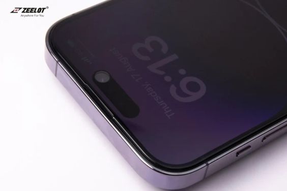 Miếng dán kính cường lực chống nhìn trộm iPhone 15 Pro Max Zeelot 5
