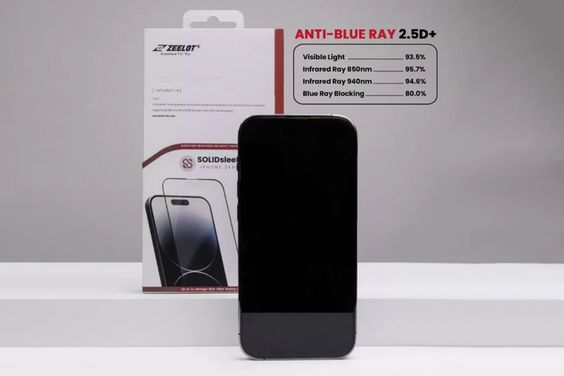 Miếng dán màn hình kính cường lực chống ánh sáng xanh iPhone 15 Pro Max Zeetlot 2