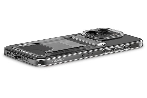 Ốp lưng iPhone 15 Promax Spigen silicon chống sốc quân đội, chống ố vàng, có khe đựng thẻ trong suốt 2