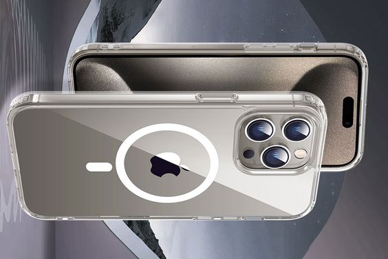 Ốp lưng magsafe iPhone 15 Pro Max Mipow nhựa cứng chống ố vàng, chống trầy, chống va đập trong suốt 30