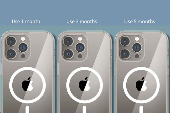 Ốp lưng magsafe iPhone 15 Pro Max Mipow nhựa cứng chống ố vàng, chống trầy, chống va đập trong suốt 50