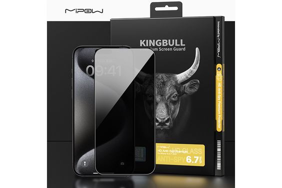 Miếng dán kính cường lực chống nhìn trộm iPhone 15 Plus Mipow