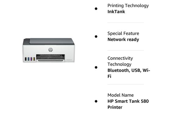Máy in phun màu HP Smart Tank 580 All-in-One Printer (1F3Y2A) 39