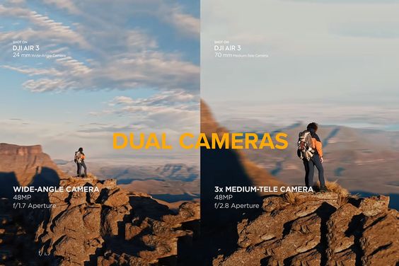 Camera kép Flycam DJI Air 3 Fly More Combo (DJI RC 2)
