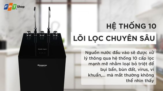 Máy lọc nước nóng lạnh RO Kangaroo 10 lõi KG10A15 1
