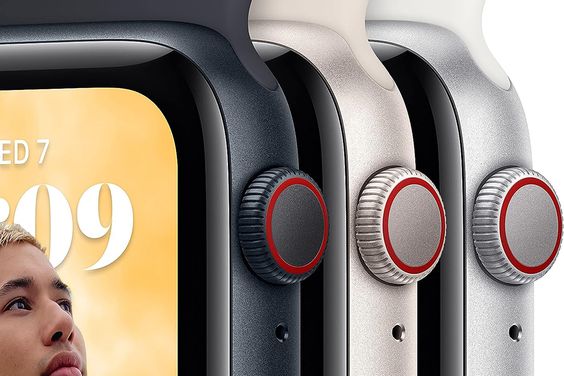 Apple Watch SE 2 GPS 40mm Viền nhôm Dây cao su cỡ S/M 3