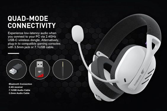 Tai nghe không dây choàng đầu Gaming Havit Fuxi-H3 18