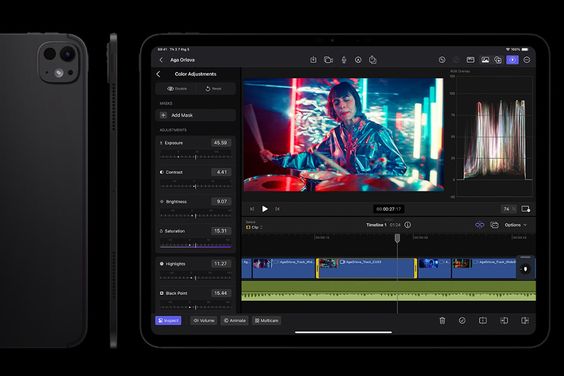 Quay phim và chụp hình trên iPad Pro M4 2024