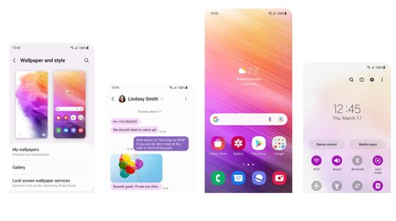 Giao diện Samsung Galaxy A73 5G