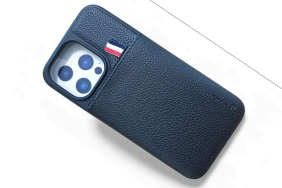 Ốp lưng bảo vệ iPhone 15 Promax Meetu giả da có khe đựng thẻ 10