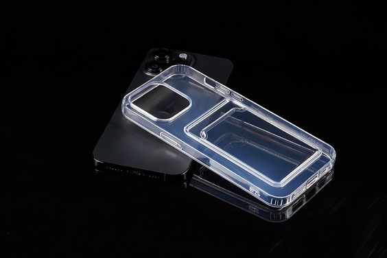 Ốp lưng bảo vệ YVS iPhone 15 Promax nhựa TPU chống sốc, chống ố vàng, có khe đựng thẻ trong suốt 1